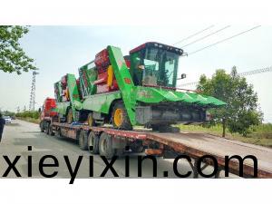 河北(bei)髮貨四(si)檯穗莖兼(jian)收玉(yu)米(mi)收穫(huo)機(ji)