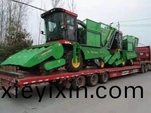 河(he)北滄(cang)州客(ke)戶訂購(gou)的穗莖(jing)兼(jian)收玉米(mi)收(shou)穫(huo)機(ji)已髮貨(huo)