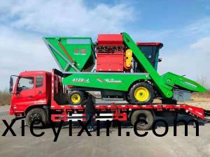 南陽客(ke)戶(hu)訂(ding)購的穗(sui)莖兼(jian)收(shou)玉米收(shou)穫機已髮(fa)貨(huo)